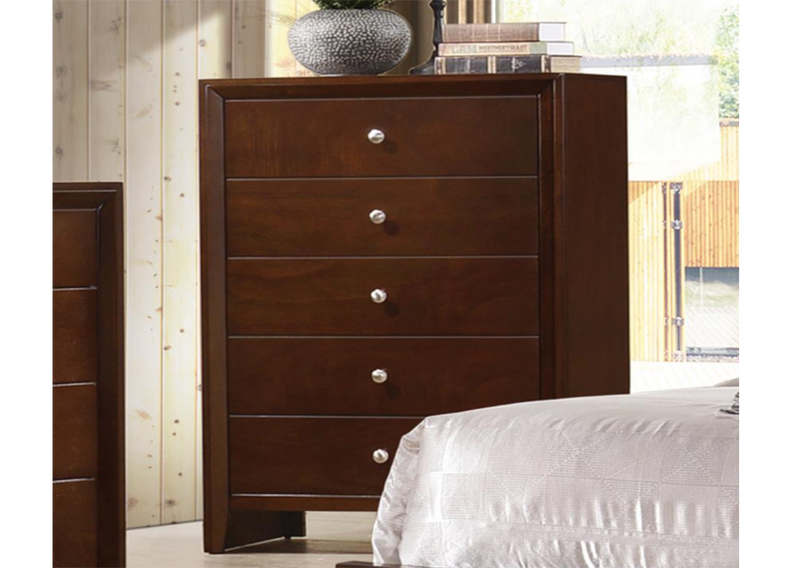 Conner Queen Upholstered Panel Bed Black And Dark Brown