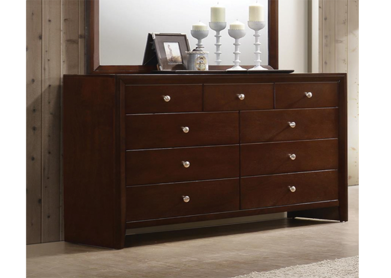 Conner Queen Upholstered Panel Bed Black And Dark Brown