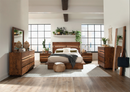 Winslow Eastern Queen Bed Smokey Walnut and Coffee Bean.
