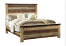 Sembene Queen Panel Bed Antique Multi-Color.