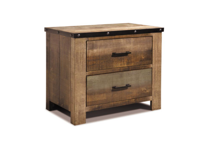 Sembene Queen Panel Bed Antique Multi-Color.