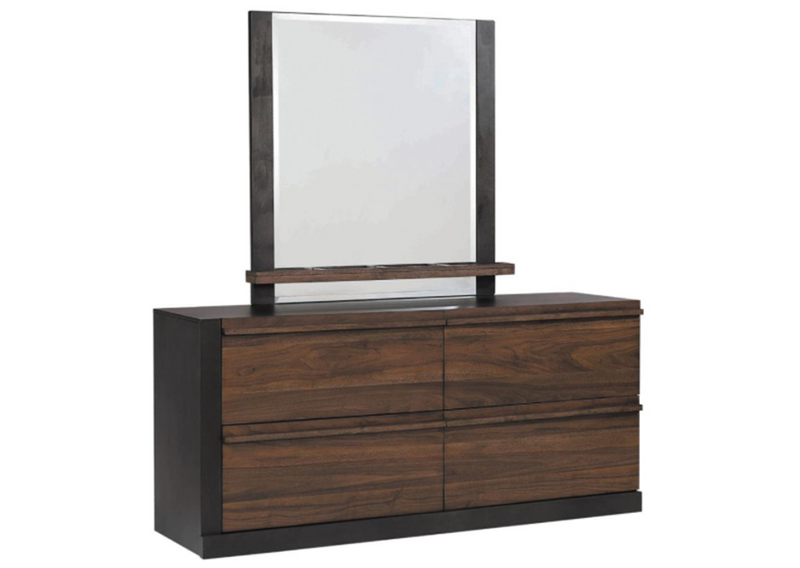 Azalia Queen Rectangular Bedroom Set Black And Walnut