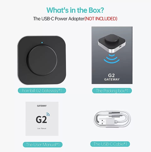 SMONET H1-BF Smart Lock With Handle & G2 Gateway Remote