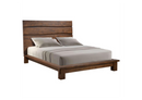 Genevieve Queen Platform Bed Dark Brown