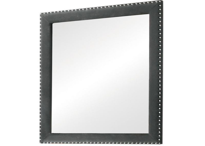 Melody Queen Wingback Upholstered Bed Grey