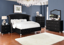 Deanna Queen Tufted Upholstered Bed Black