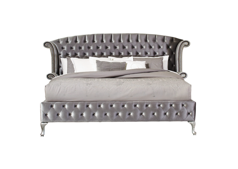 Deanna Queen Tufted Upholstered Bed Black
