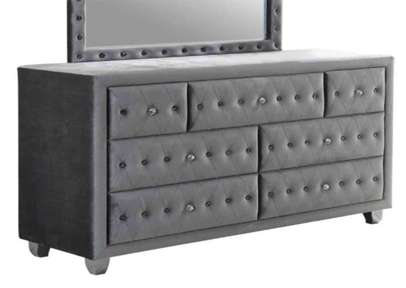 Deanna Queen Tufted Upholstered Bed Black