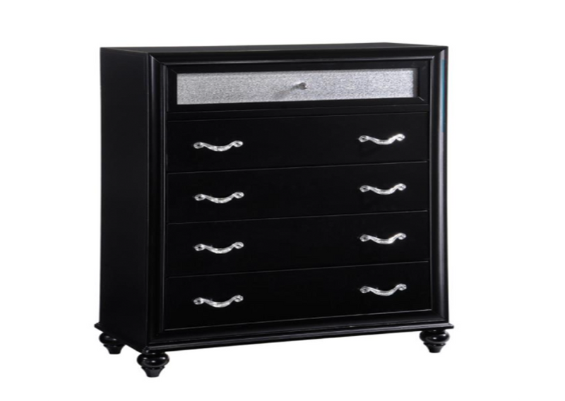 Barzini Queen Upholstered Bed Black And Grey