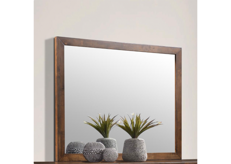 Genevieve Queen Platform Bed Dark Brown