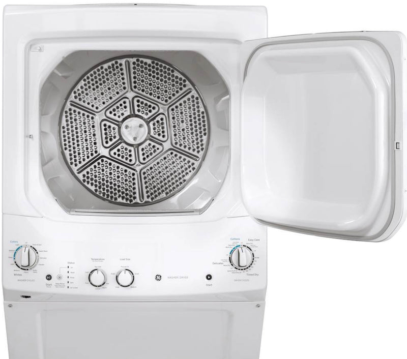 GE - 3.8 Cu. Ft. Top Load Washer and 5.9 Cu. Ft. Electric Dryer Laundry Center