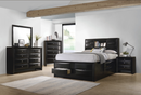 Briana Queen Platform Storage Bed Black.