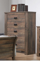 Frederick Queen Sleigh Panel Bed Weathered Oak