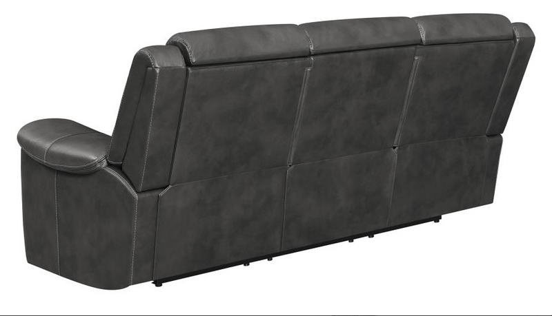 Shallowford 3-Piece Upholstered Power^2 Sectional Hand Rubbed Charcoal