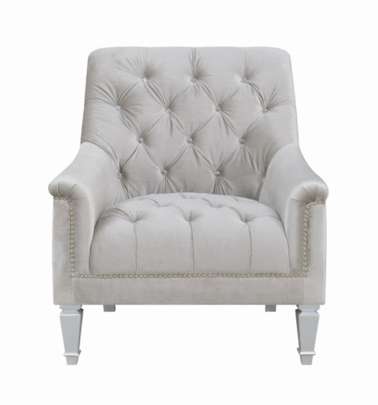 Avonlea 3-Piece Tufted Living Room Set Grey