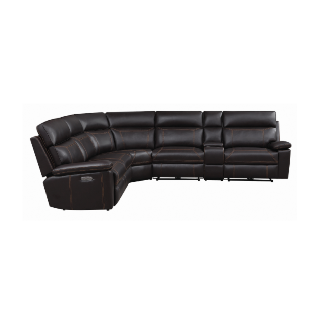 Albany 6-Piece Power^2 Sectional Brown