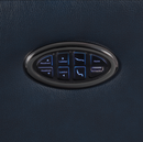 Upholstered Cushion Back Power^3 Recliner Blue