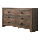 Frederick Queen Sleigh Panel Bed Weathered Oak