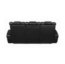 Delange Power Sofa With Headrests Black