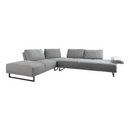 Arden 2-Piece Adjustable Back Sectional Taupe