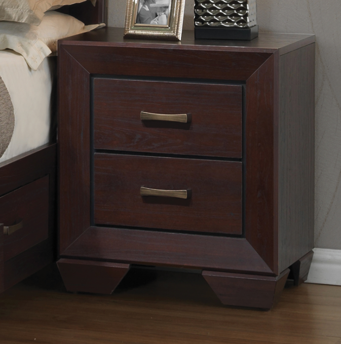Kauffman Queen Panel Bed Dark Cocoa