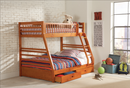 Ashton Twin Over Full 2-Drawer Bunk Bed White