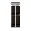 Bar Unit Glossy Black And White. 2-Tier