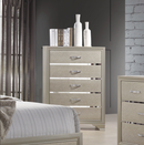 Beaumont Upholstered Queen Bed Champagne.