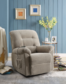 Upholstered Power Lift Recliner Grey