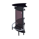 Bar Unit Black And Chrome. 2-Tier