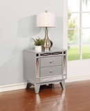 Leighton King bed Metallic Mercury