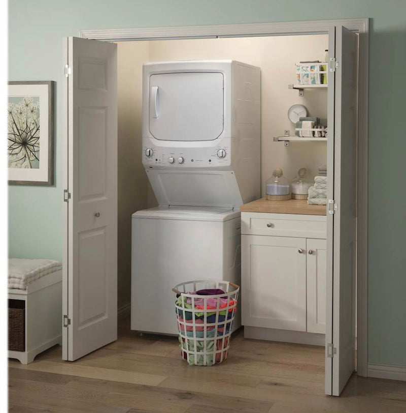 GE - 3.8 Cu. Ft. Top Load Washer and 5.9 Cu. Ft. Electric Dryer Laundry Center