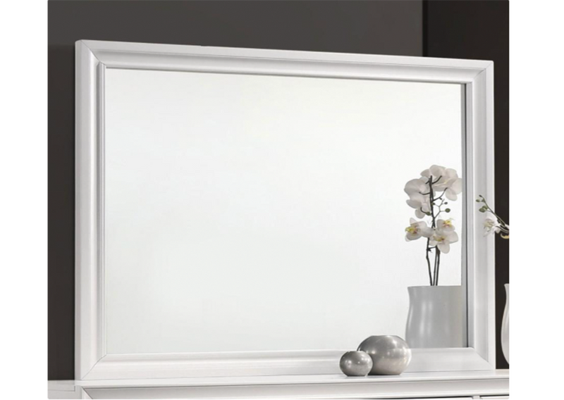 Barzini Queen Wingback Tufted Bed White