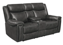 Shallowford 3-Piece Upholstered Power^2 Sectional Hand Rubbed Charcoal