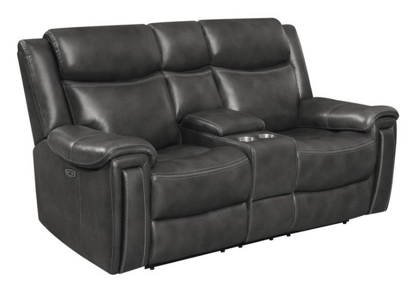 Shallowford 3-Piece Upholstered Power^2 Sectional Hand Rubbed Charcoal