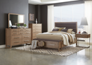 Smithson Eastern King Platform Bed With Storage Grey Oak