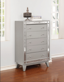 Leighton King bed Metallic Mercury