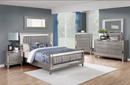 Leighton King bed Metallic Mercury