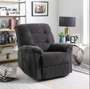 Upholstered Power Lift Recliner Grey