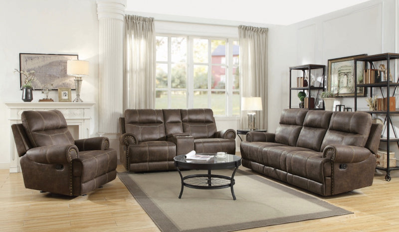 Brixton Upholstered Motion With Cup Holders Buckskin. 3 PC SET