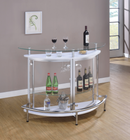 Bar Unit Black And Chrome. 2-Tier