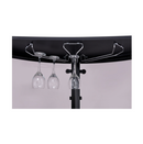 Bar Unit Black And Chrome. 2-Tier