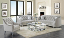 Avonlea 3-Piece Tufted Living Room Set Grey