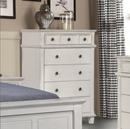 Carolina Queen Panel Bed Antique White.