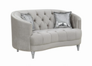 Avonlea 3-Piece Tufted Living Room Set Grey