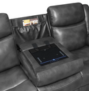 Shallowford 3-Piece Upholstered Power^2 Sectional Hand Rubbed Charcoal