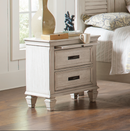 Franco Queen Panel Bed Antique White.