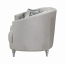 Avonlea 3-Piece Tufted Living Room Set Grey