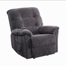 Upholstered Power Lift Recliner Grey
