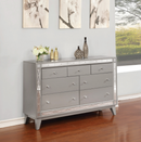 Leighton King bed Metallic Mercury